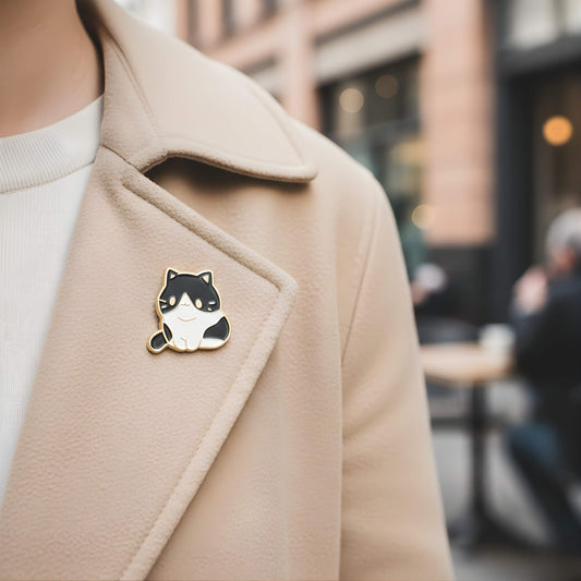 Mochi Cat KLIQ „Oreo“ | MY KLIQ Emaille (18mm)