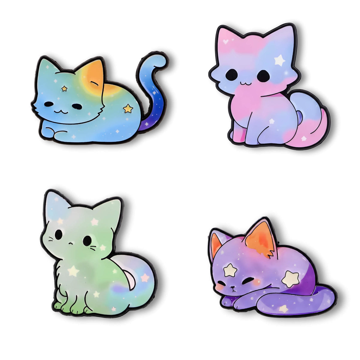 Galaxy Cat KLIQ „Sternenschein“ | MY KLIQ Emaille (18mm)