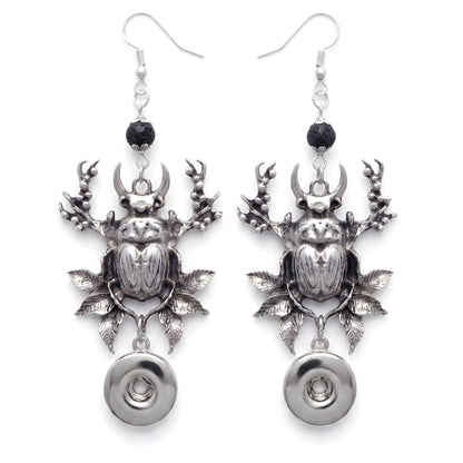 Ohrhänger "Skarabäus" Antik-Silber | MY KLIQ Basis (18mm)