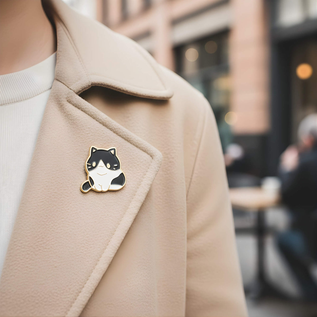 Mochi Cat KLIQ „Oreo“ | MY KLIQ Emaille (18mm)